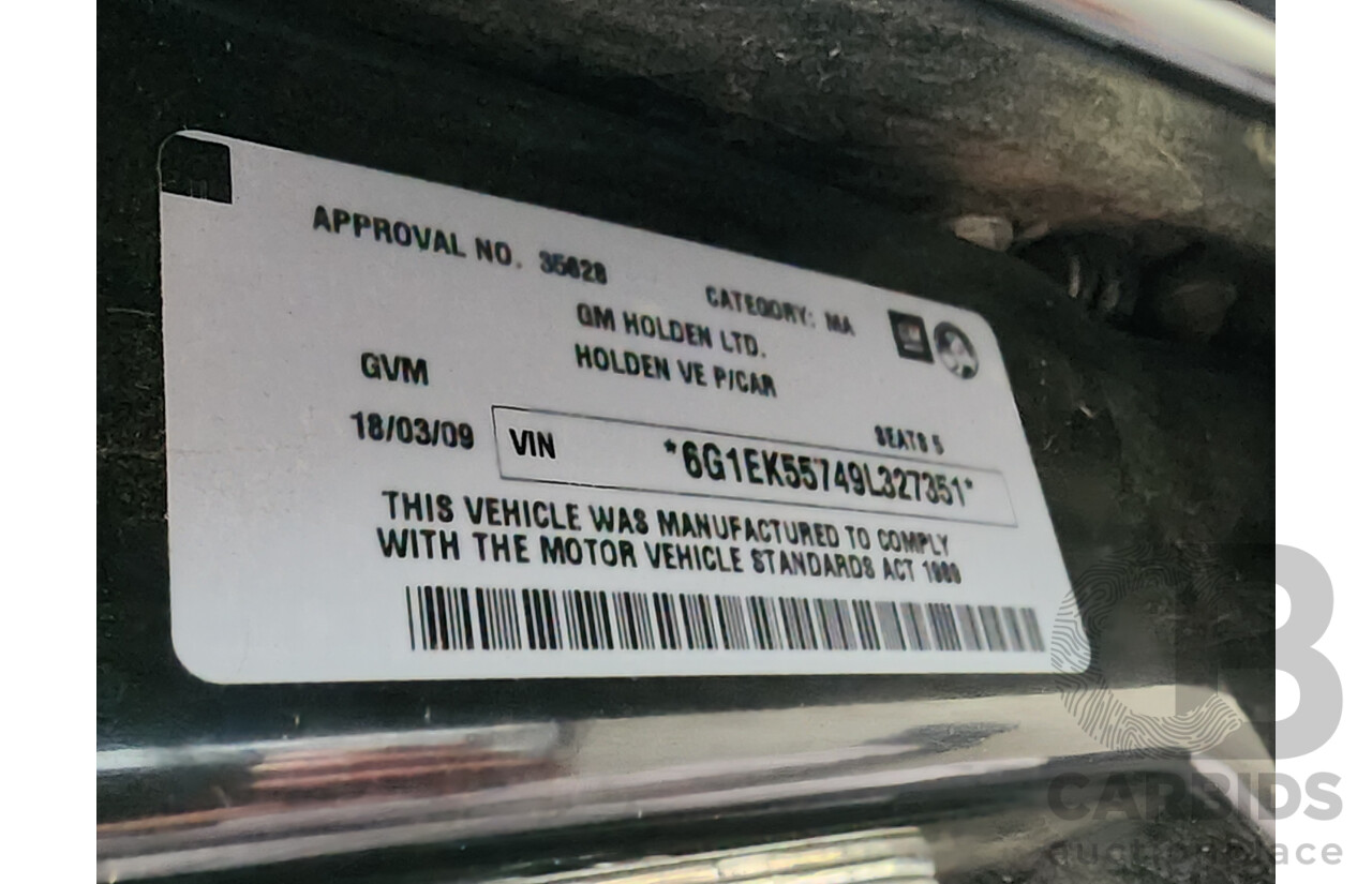 3/2009 Holden Commodore International VE MY09.5 4d Sedan Black 3.6L