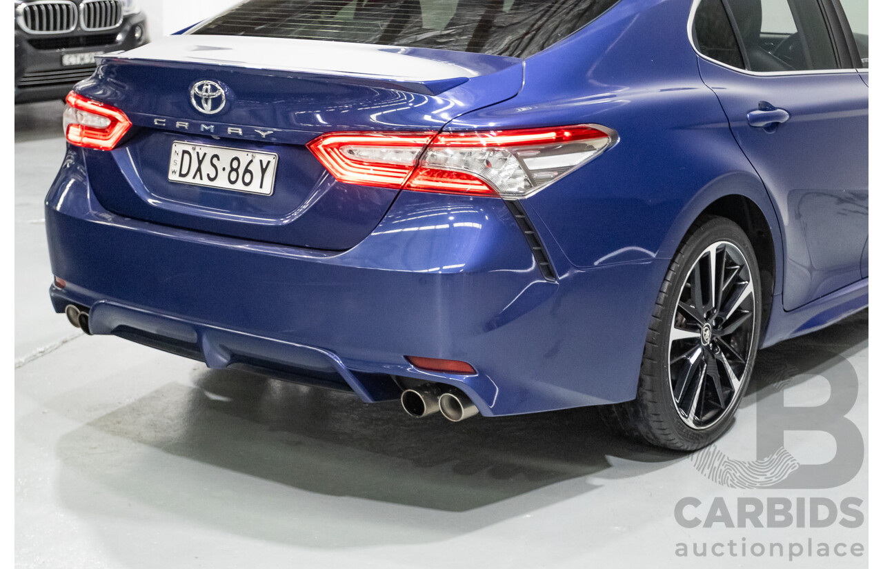 07/2018 Toyota Camry SX ASV70R MY18 4d Sedan Lunar Blue V6 3.5L