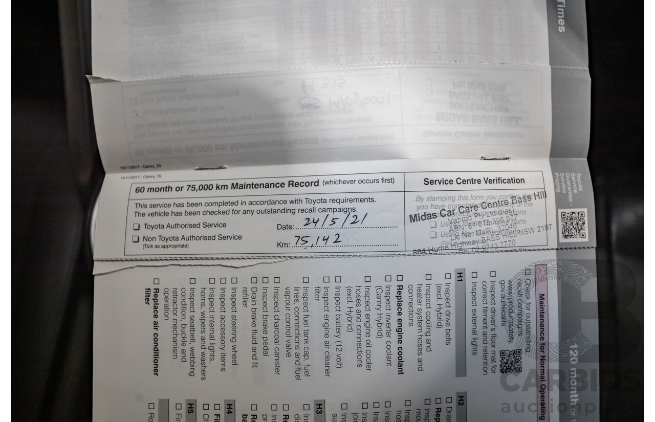 07/2018 Toyota Camry SX ASV70R MY18 4d Sedan Lunar Blue V6 3.5L