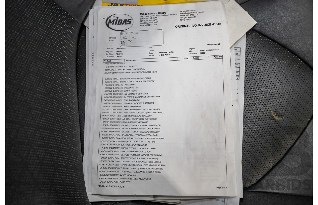 07/2018 Toyota Camry SX ASV70R MY18 4d Sedan Lunar Blue V6 3.5L