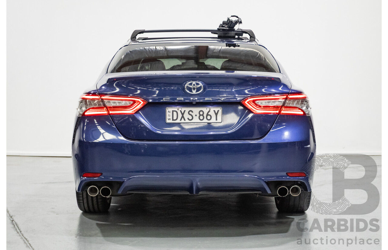 07/2018 Toyota Camry SX ASV70R MY18 4d Sedan Lunar Blue V6 3.5L