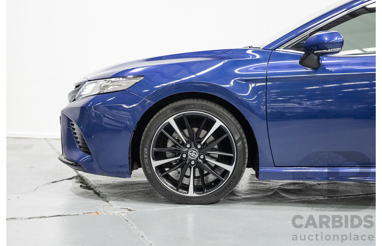 07/2018 Toyota Camry SX ASV70R MY18 4d Sedan Lunar Blue V6 3.5L