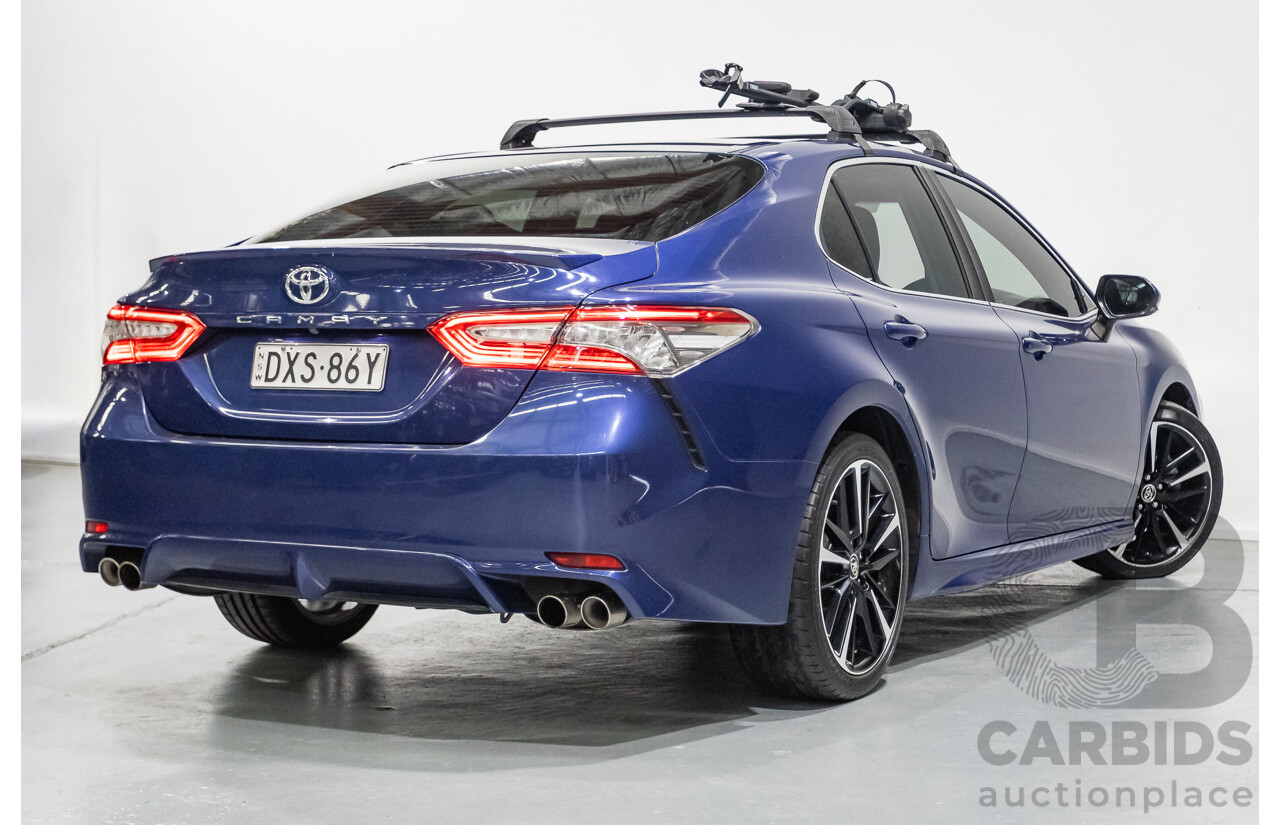 07/2018 Toyota Camry SX ASV70R MY18 4d Sedan Lunar Blue V6 3.5L