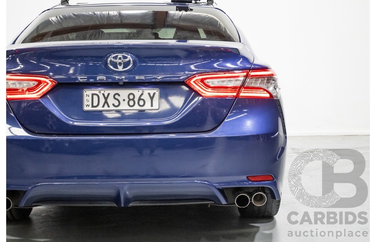 07/2018 Toyota Camry SX ASV70R MY18 4d Sedan Lunar Blue V6 3.5L