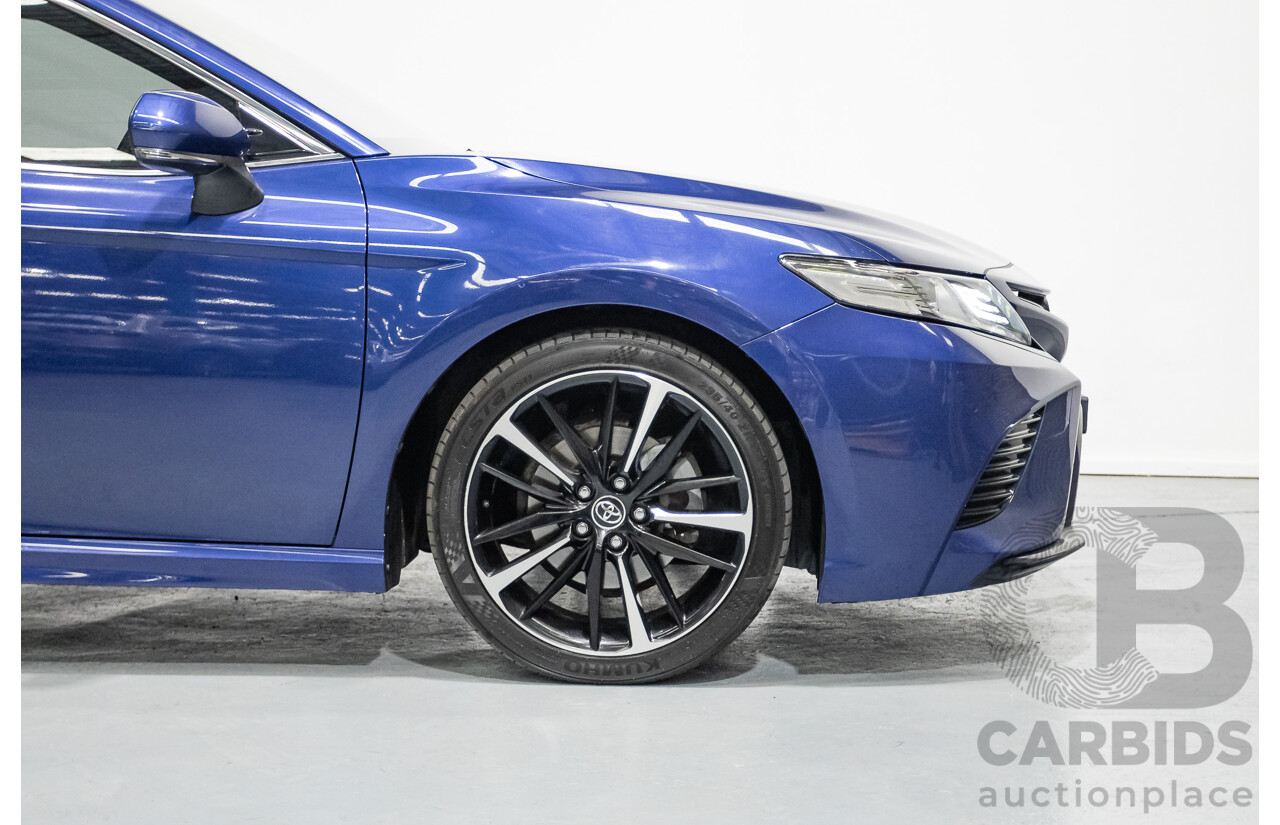 07/2018 Toyota Camry SX ASV70R MY18 4d Sedan Lunar Blue V6 3.5L