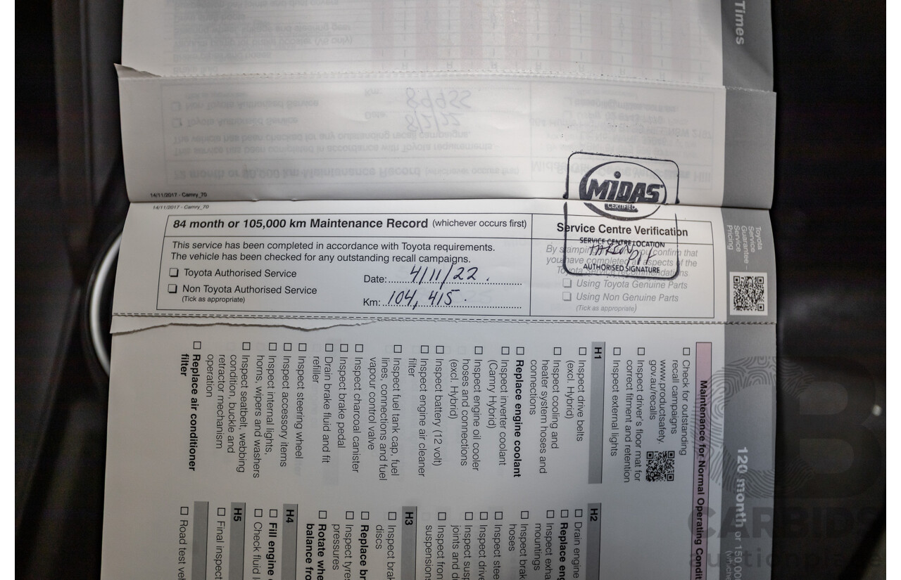 07/2018 Toyota Camry SX ASV70R MY18 4d Sedan Lunar Blue V6 3.5L