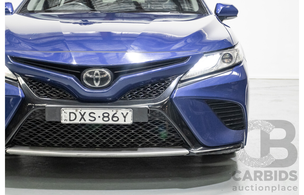 07/2018 Toyota Camry SX ASV70R MY18 4d Sedan Lunar Blue V6 3.5L