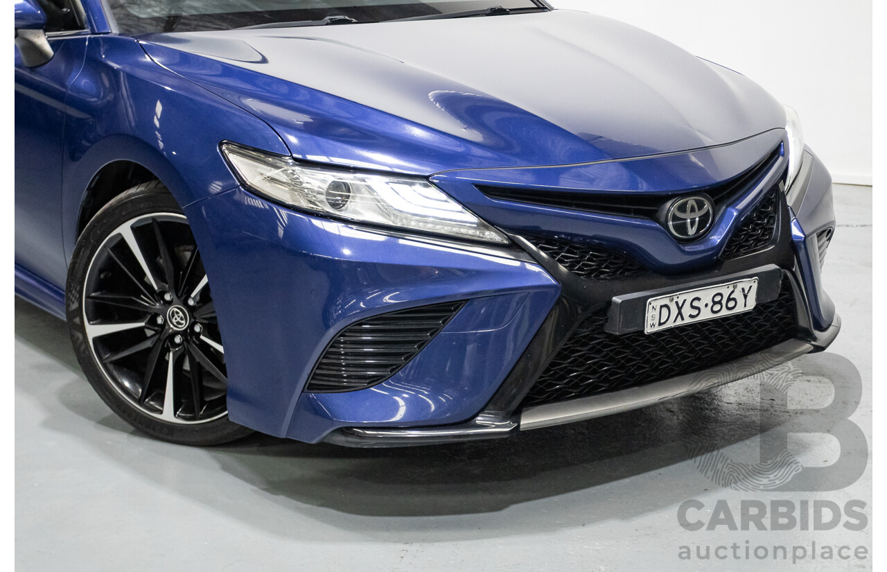 07/2018 Toyota Camry SX ASV70R MY18 4d Sedan Lunar Blue V6 3.5L