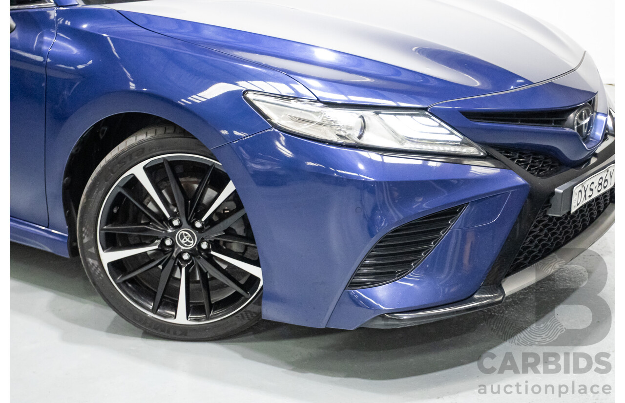07/2018 Toyota Camry SX ASV70R MY18 4d Sedan Lunar Blue V6 3.5L
