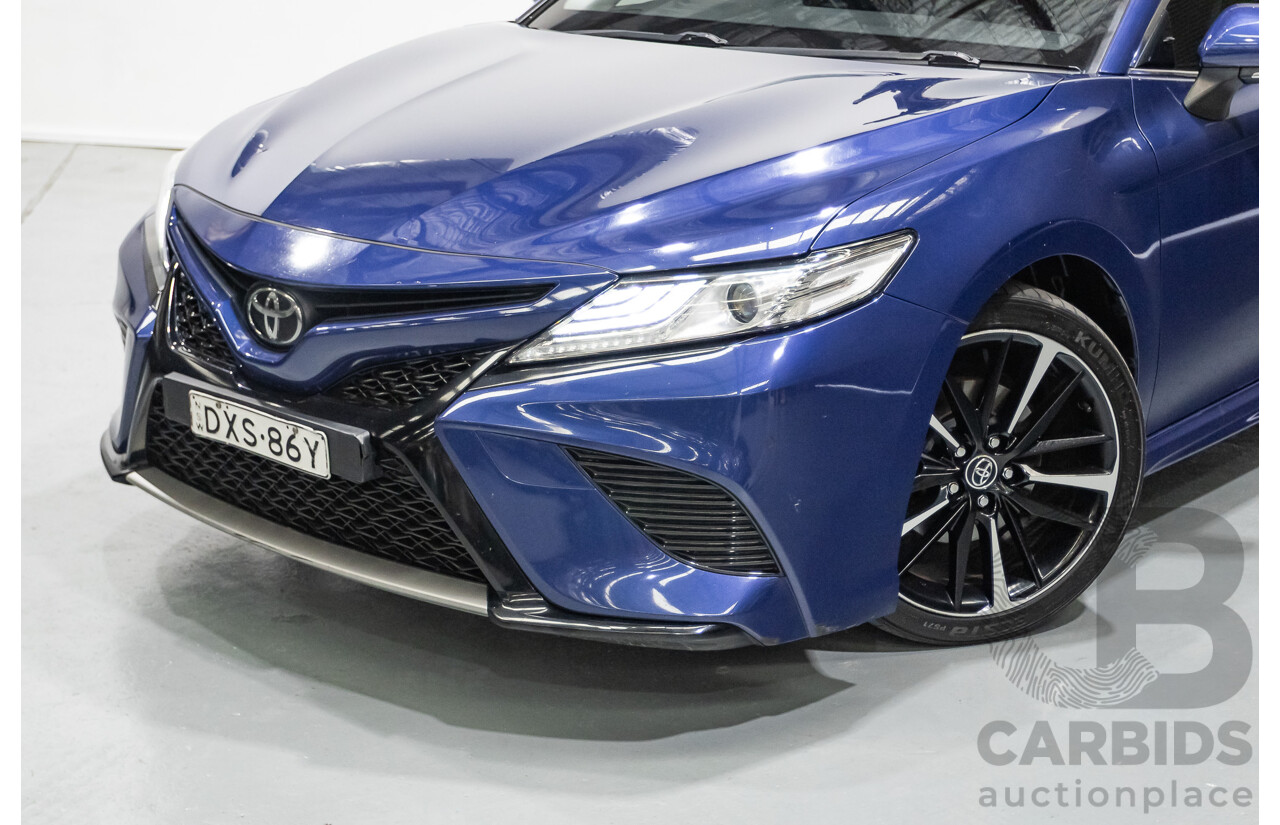 07/2018 Toyota Camry SX ASV70R MY18 4d Sedan Lunar Blue V6 3.5L