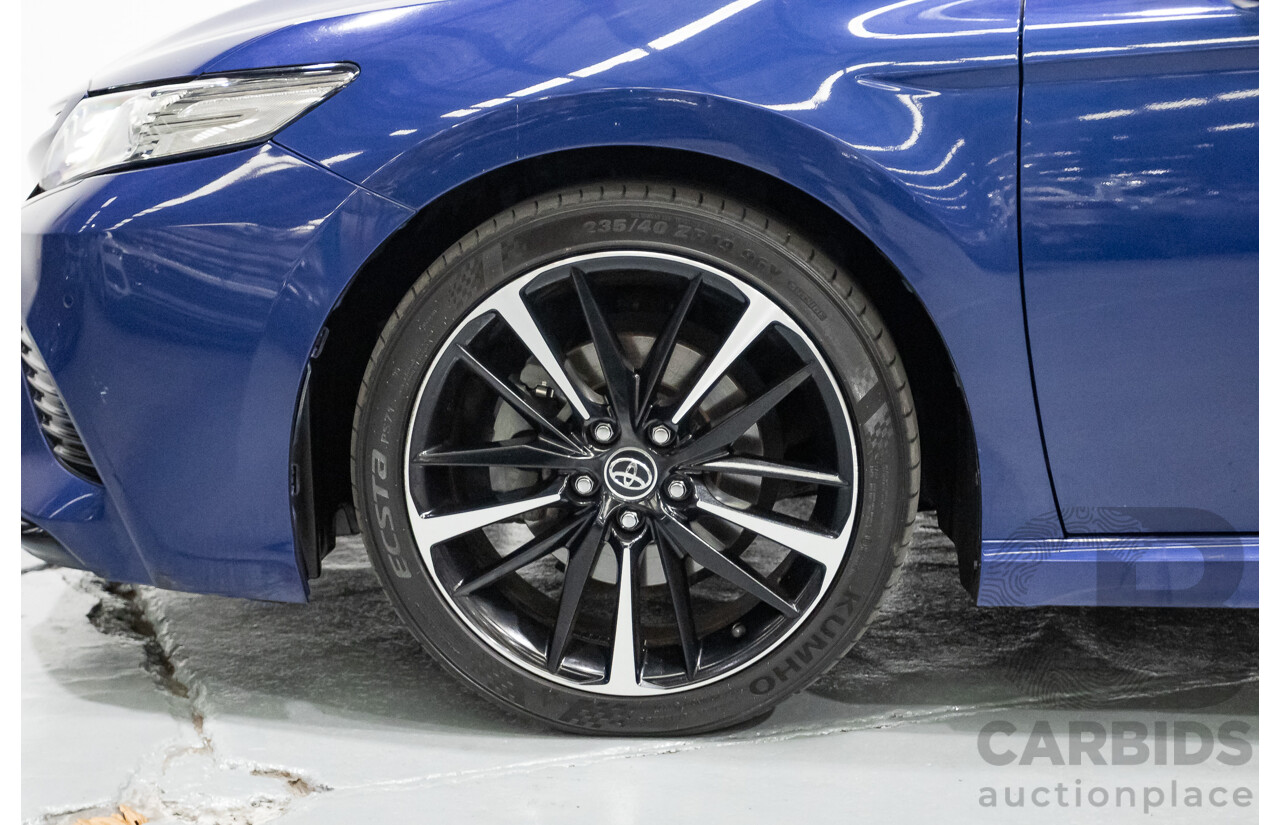 07/2018 Toyota Camry SX ASV70R MY18 4d Sedan Lunar Blue V6 3.5L