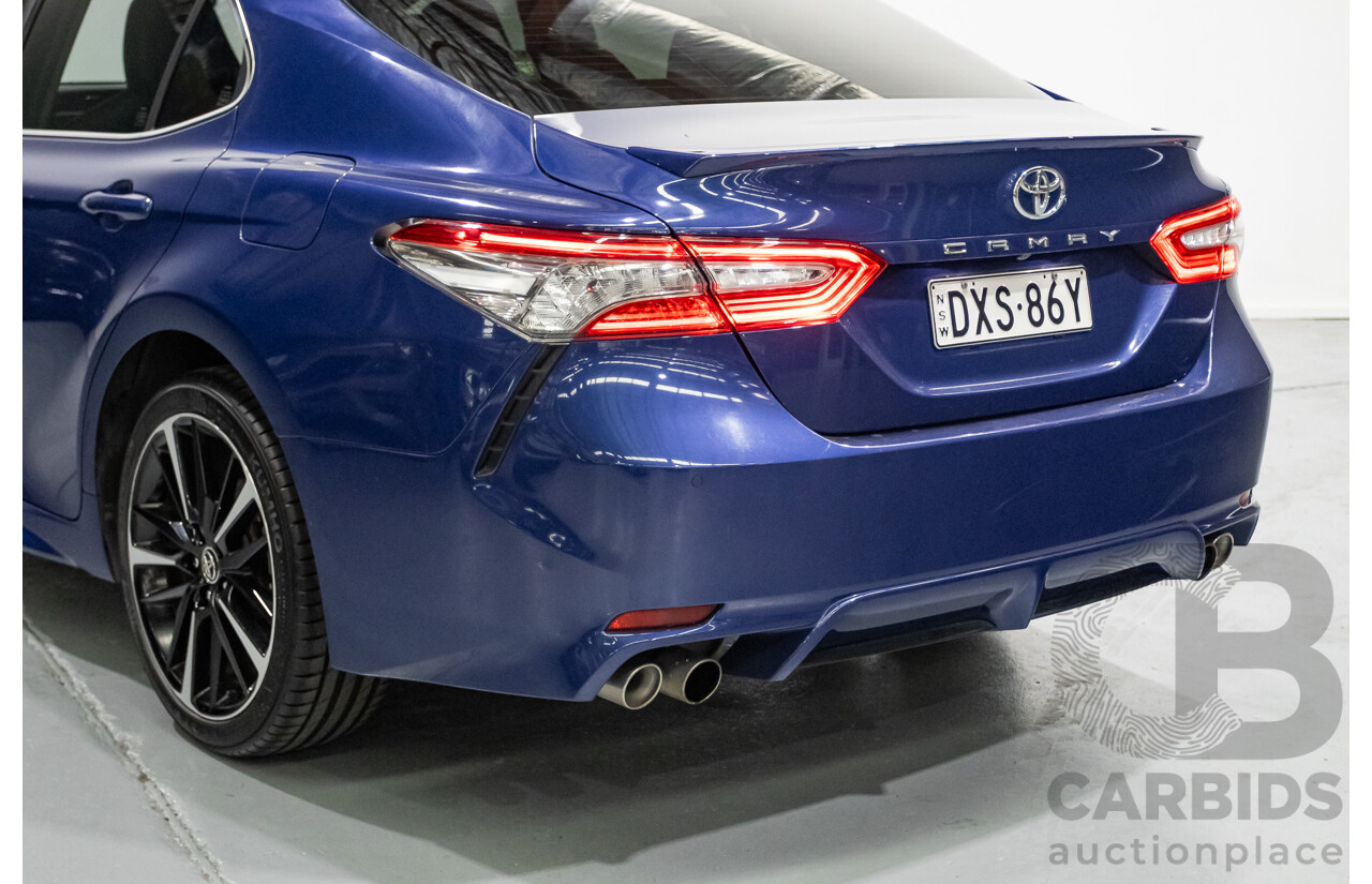 07/2018 Toyota Camry SX ASV70R MY18 4d Sedan Lunar Blue V6 3.5L