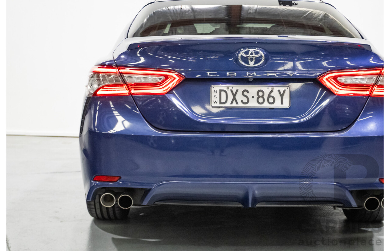 07/2018 Toyota Camry SX ASV70R MY18 4d Sedan Lunar Blue V6 3.5L