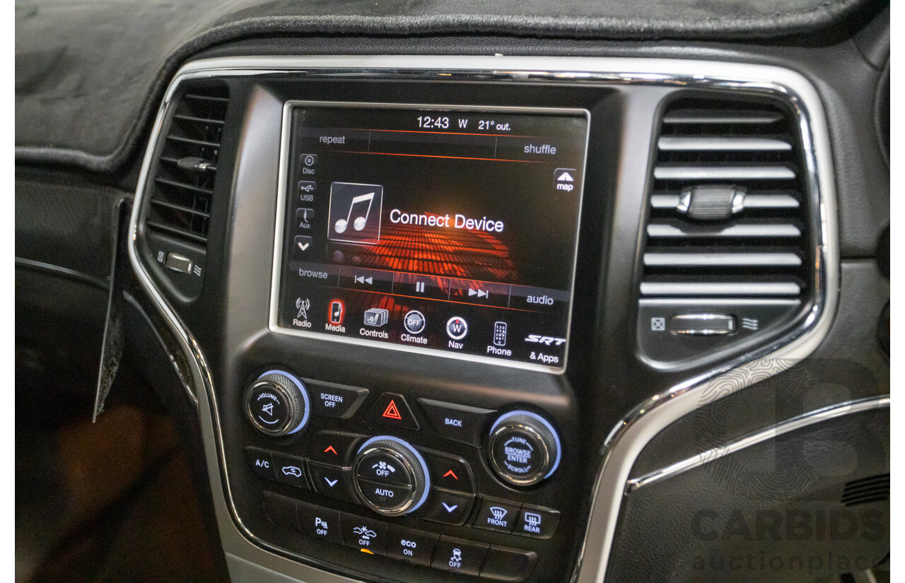 4/2015 Jeep Grand Cherokee SRT 8 (4x4) WK MY15 4d Wagon Billet Silver Metallic V8 6.4L - Modified