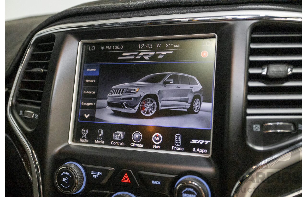 4/2015 Jeep Grand Cherokee SRT 8 (4x4) WK MY15 4d Wagon Billet Silver Metallic V8 6.4L - Modified