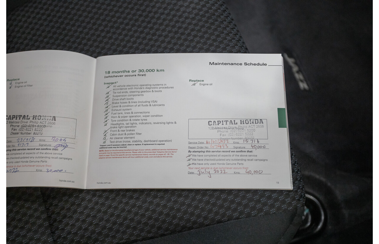 3/2020 Honda Jazz VTi GK MY20 5D Hatchback Rallye Red 1.5L