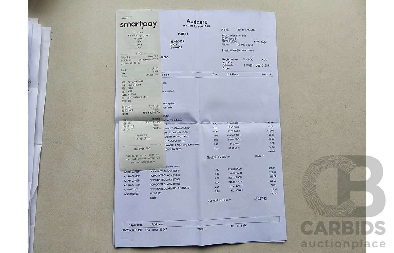 1/2010 Audi Q5 2.0 TDI Quattro 8R MY10 4d Wagon Black 2.0L