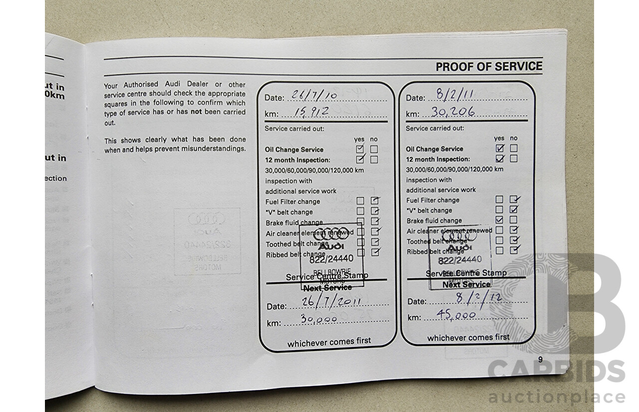 1/2010 Audi Q5 2.0 TDI Quattro 8R MY10 4d Wagon Black 2.0L