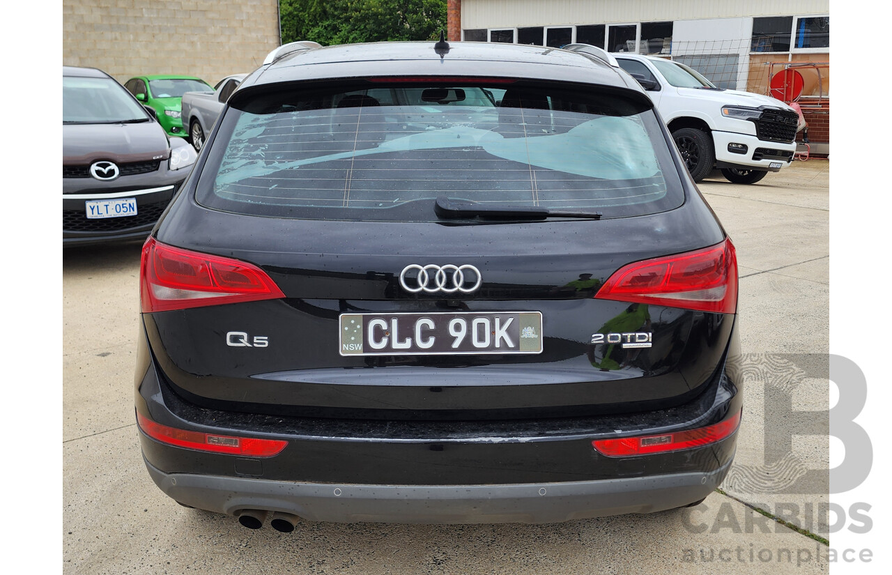 1/2010 Audi Q5 2.0 TDI Quattro 8R MY10 4d Wagon Black 2.0L