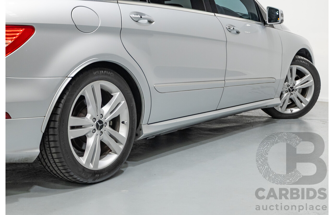 4/2012 Mercedes Benz R350 CDI (AWD) 251 MY12 4d Wagon Iridium Silver Metallic Turbo Diesel V6 3.0L - 7 Seater