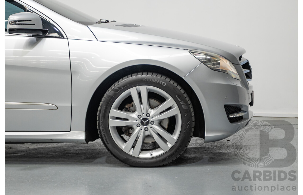 4/2012 Mercedes Benz R350 CDI (AWD) 251 MY12 4d Wagon Iridium Silver Metallic Turbo Diesel V6 3.0L - 7 Seater