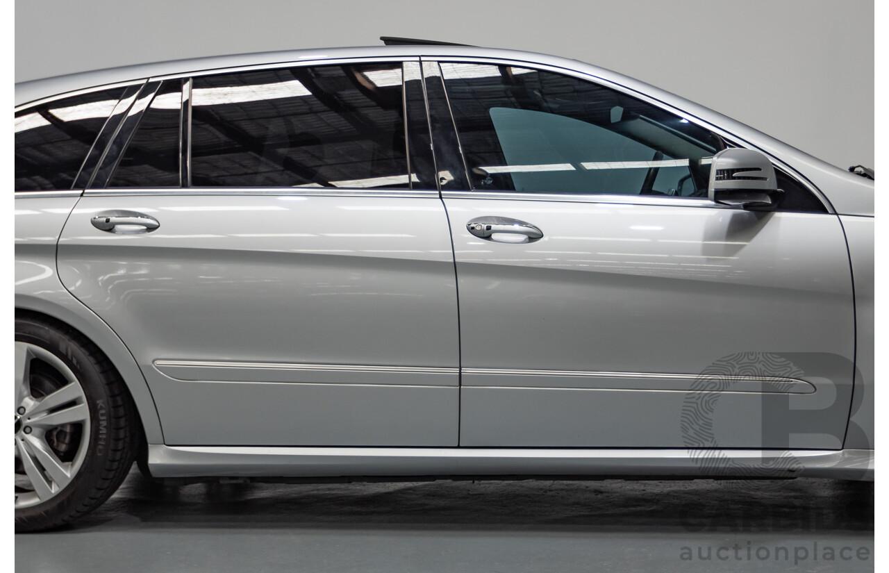 4/2012 Mercedes Benz R350 CDI (AWD) 251 MY12 4d Wagon Iridium Silver Metallic Turbo Diesel V6 3.0L - 7 Seater