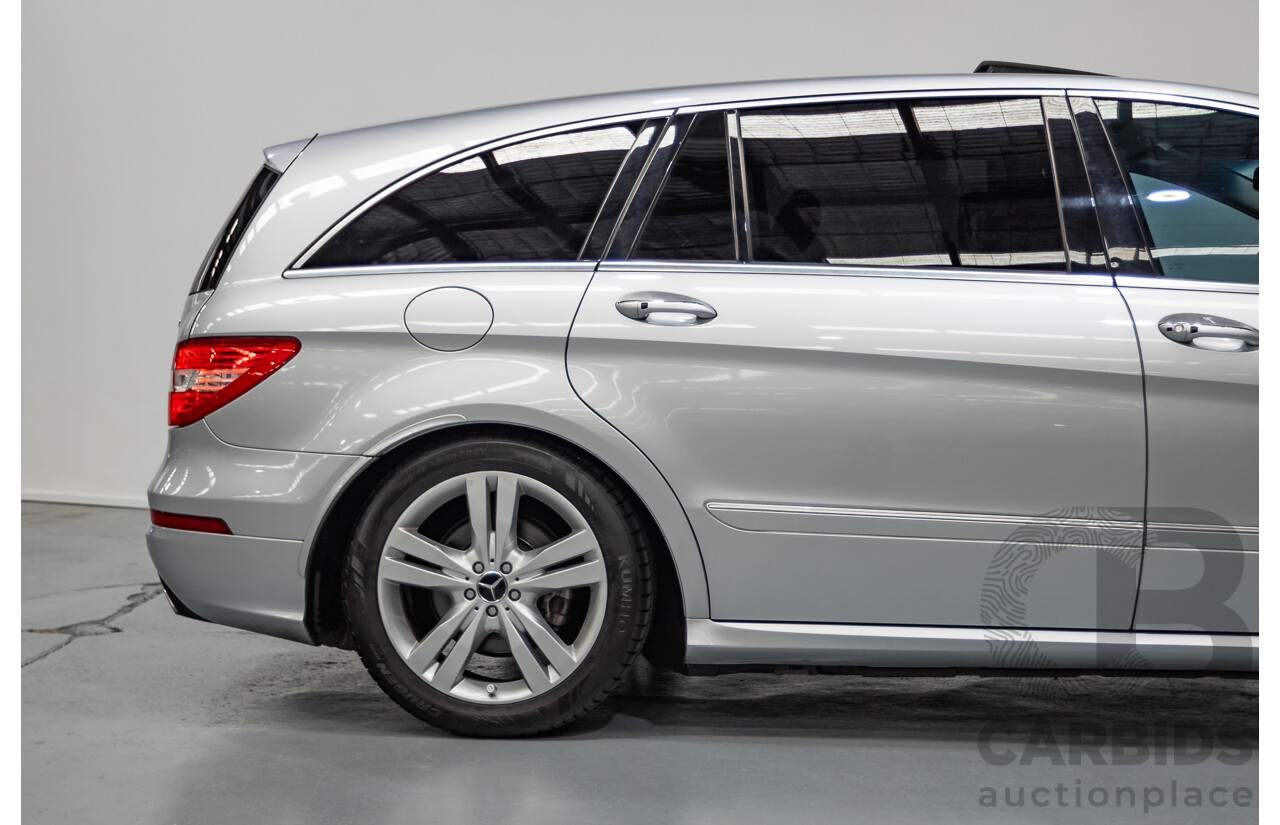 4/2012 Mercedes Benz R350 CDI (AWD) 251 MY12 4d Wagon Iridium Silver Metallic Turbo Diesel V6 3.0L - 7 Seater