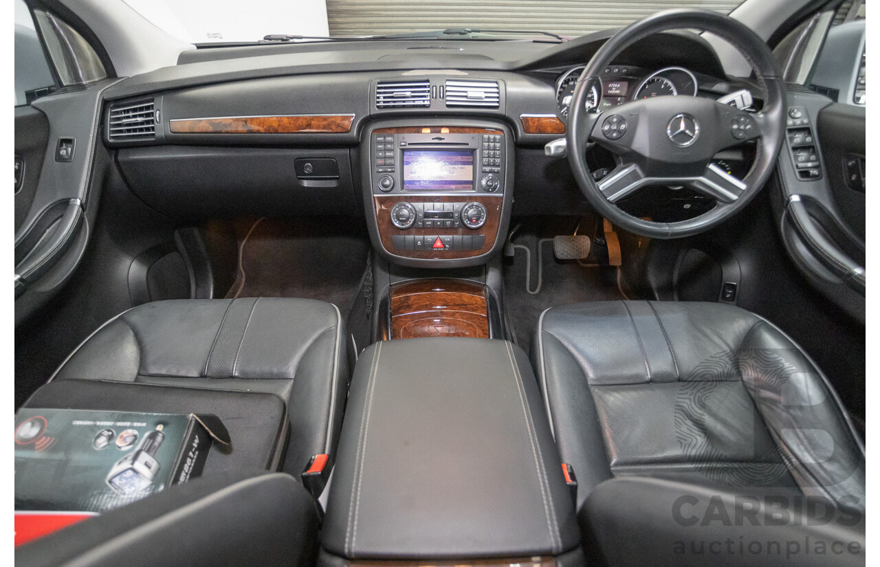 4/2012 Mercedes Benz R350 CDI (AWD) 251 MY12 4d Wagon Iridium Silver Metallic Turbo Diesel V6 3.0L - 7 Seater