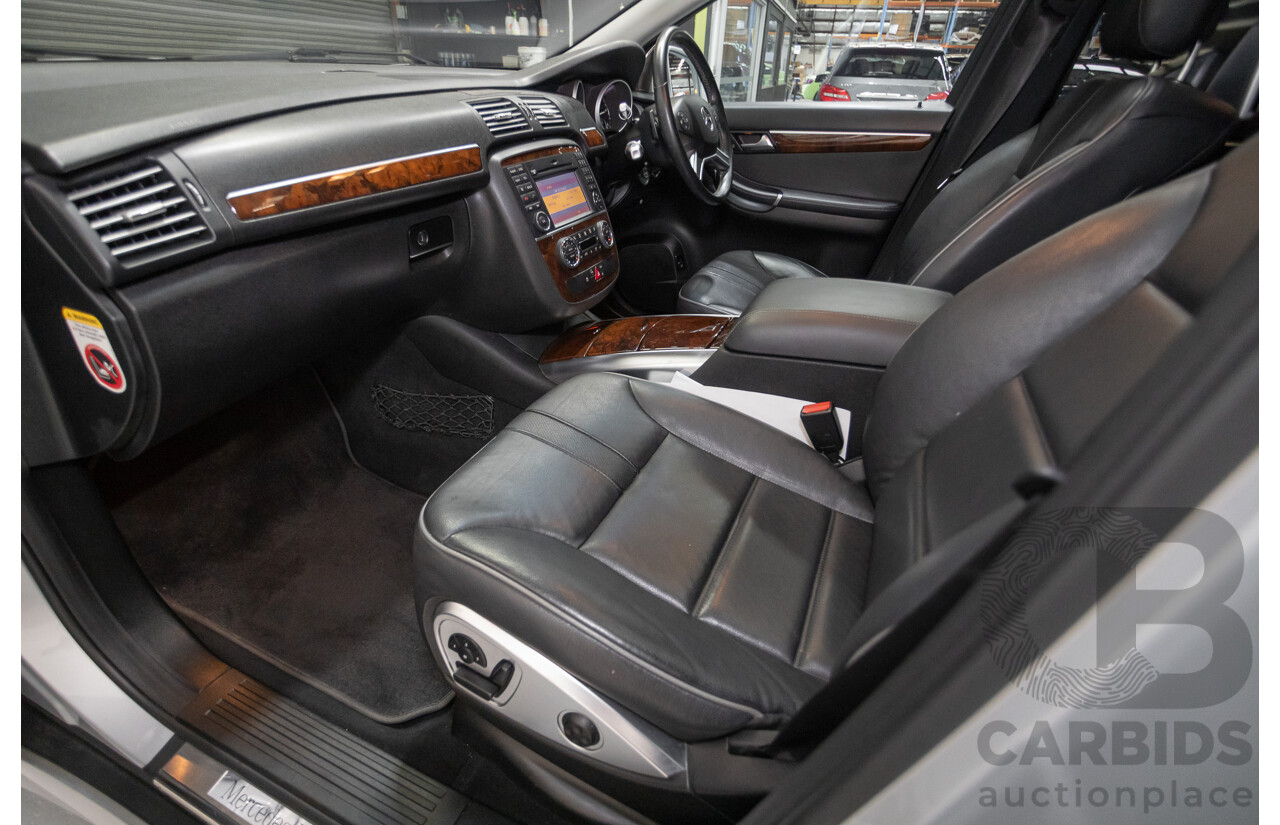 4/2012 Mercedes Benz R350 CDI (AWD) 251 MY12 4d Wagon Iridium Silver Metallic Turbo Diesel V6 3.0L - 7 Seater