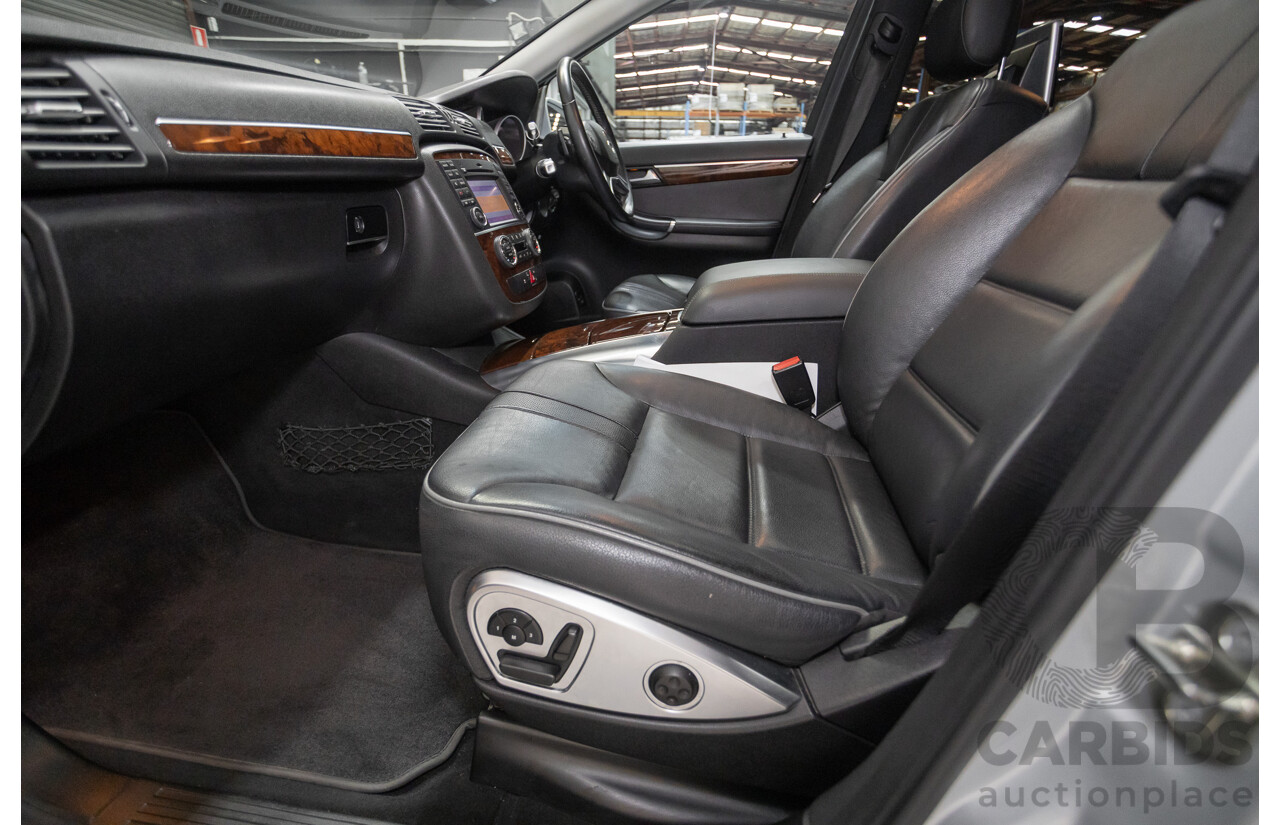 4/2012 Mercedes Benz R350 CDI (AWD) 251 MY12 4d Wagon Iridium Silver Metallic Turbo Diesel V6 3.0L - 7 Seater