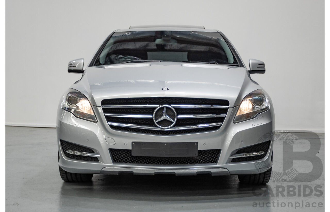 4/2012 Mercedes Benz R350 CDI (AWD) 251 MY12 4d Wagon Iridium Silver Metallic Turbo Diesel V6 3.0L - 7 Seater