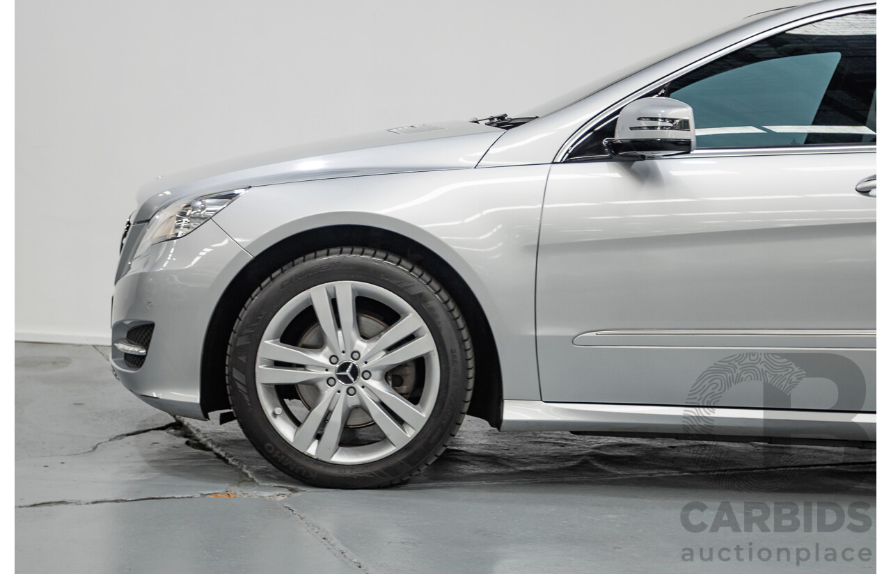 4/2012 Mercedes Benz R350 CDI (AWD) 251 MY12 4d Wagon Iridium Silver Metallic Turbo Diesel V6 3.0L - 7 Seater