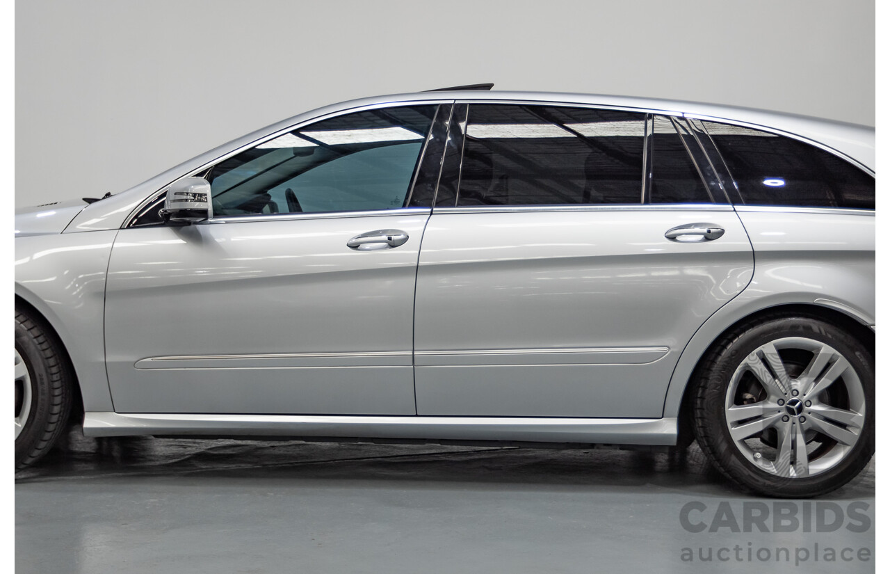 4/2012 Mercedes Benz R350 CDI (AWD) 251 MY12 4d Wagon Iridium Silver Metallic Turbo Diesel V6 3.0L - 7 Seater