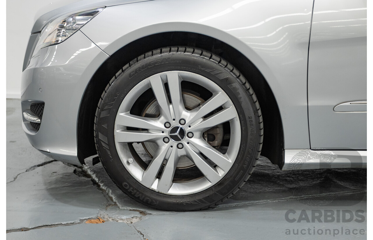 4/2012 Mercedes Benz R350 CDI (AWD) 251 MY12 4d Wagon Iridium Silver Metallic Turbo Diesel V6 3.0L - 7 Seater