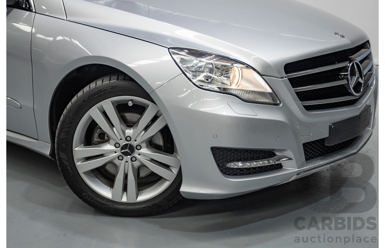 4/2012 Mercedes Benz R350 CDI (AWD) 251 MY12 4d Wagon Iridium Silver Metallic Turbo Diesel V6 3.0L - 7 Seater