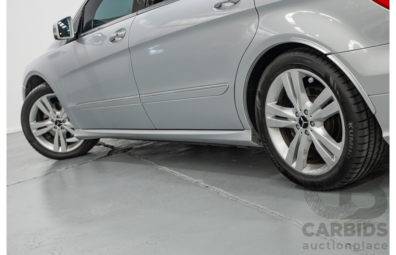 4/2012 Mercedes Benz R350 CDI (AWD) 251 MY12 4d Wagon Iridium Silver Metallic Turbo Diesel V6 3.0L - 7 Seater