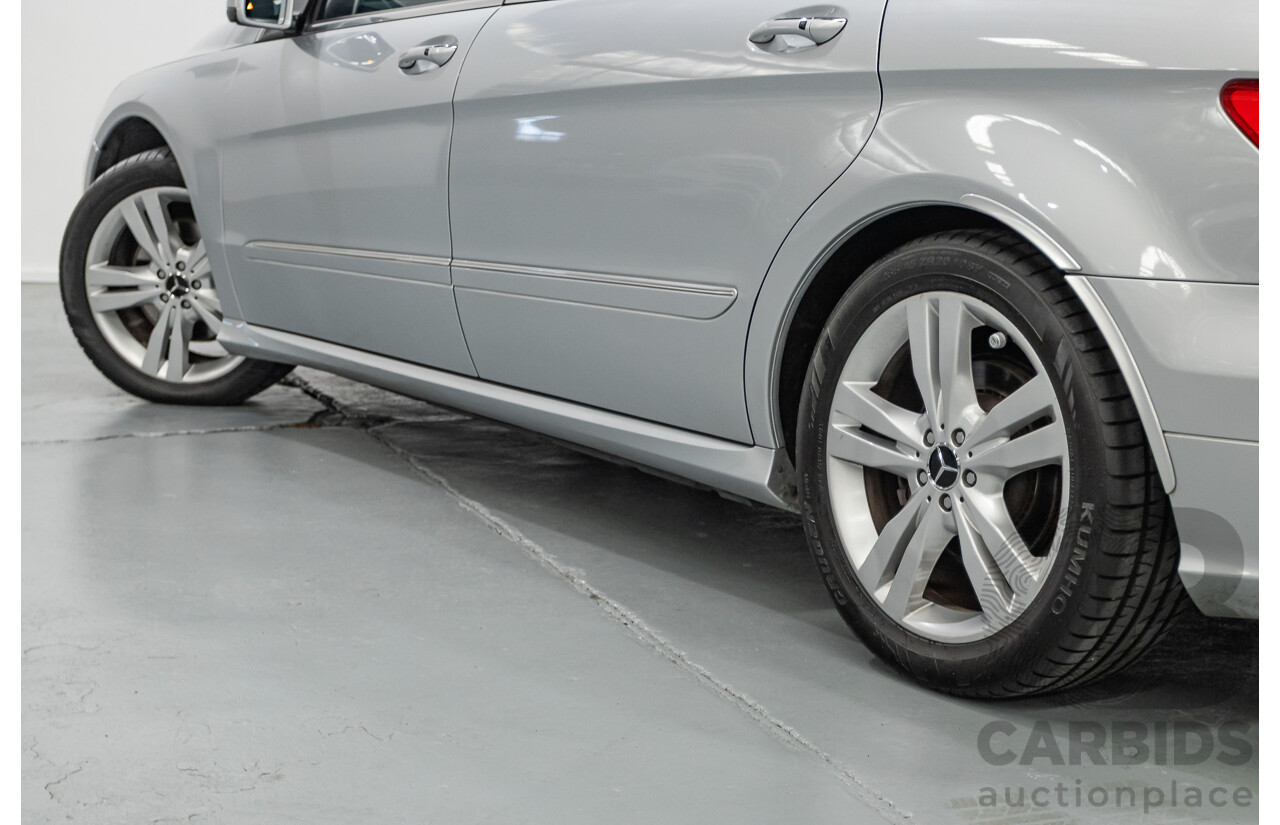 4/2012 Mercedes Benz R350 CDI (AWD) 251 MY12 4d Wagon Iridium Silver Metallic Turbo Diesel V6 3.0L - 7 Seater