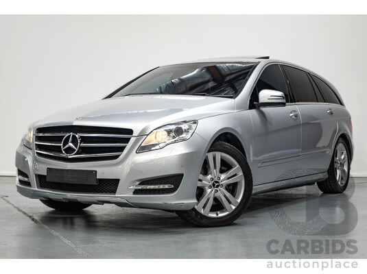 4/2012 Mercedes Benz R350 CDI (AWD) 251 MY12 4d Wagon Iridium Silver Metallic Turbo Diesel V6 3.0L - 7 Seater