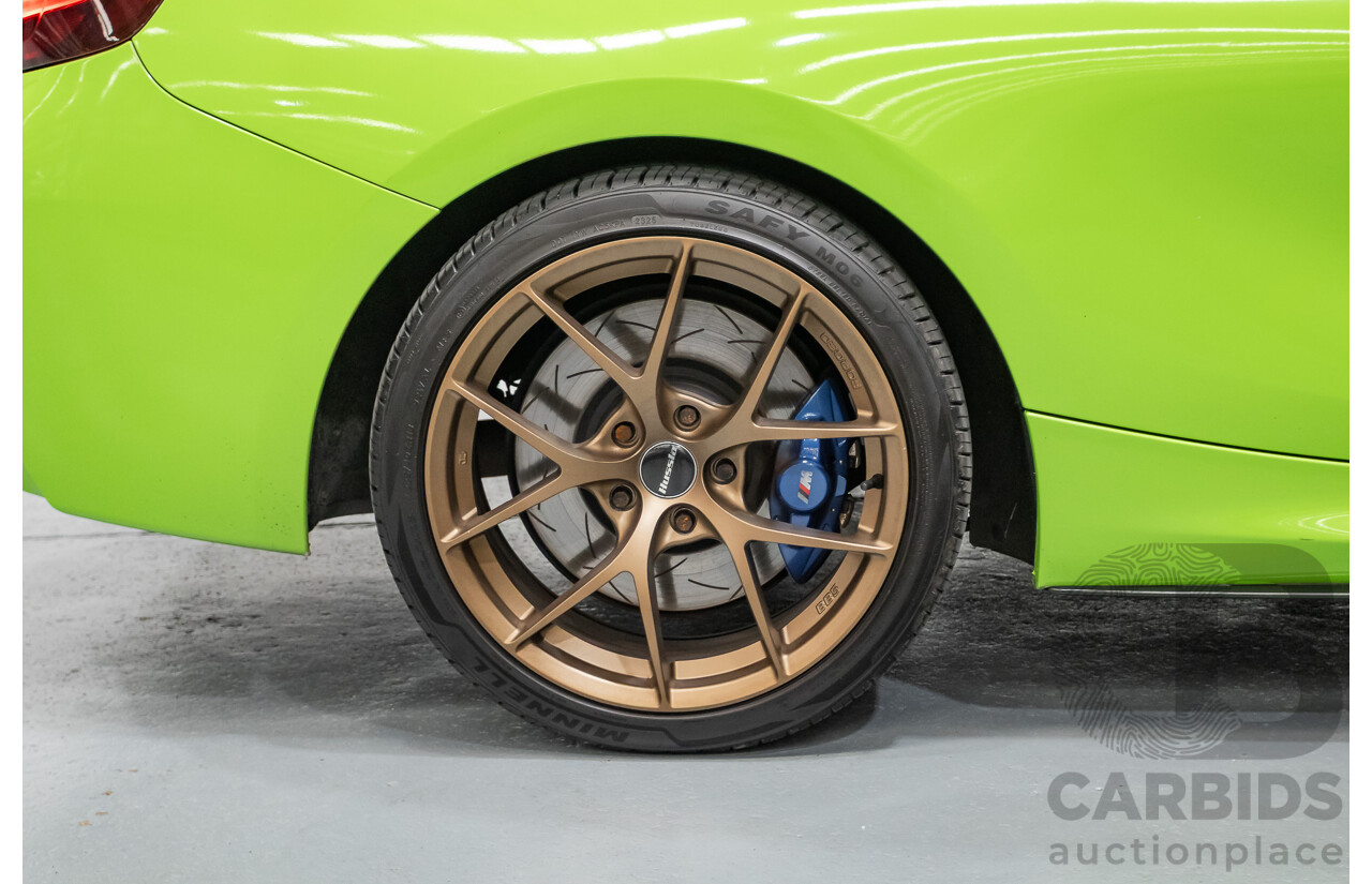 1/2017 BMW M240i F22 MY17 2d Coupe White / Wrapped Lime Green Turbo 3.0L