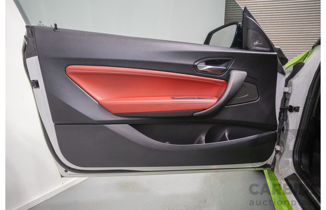 1/2017 BMW M240i F22 MY17 2d Coupe White / Wrapped Lime Green Turbo 3.0L