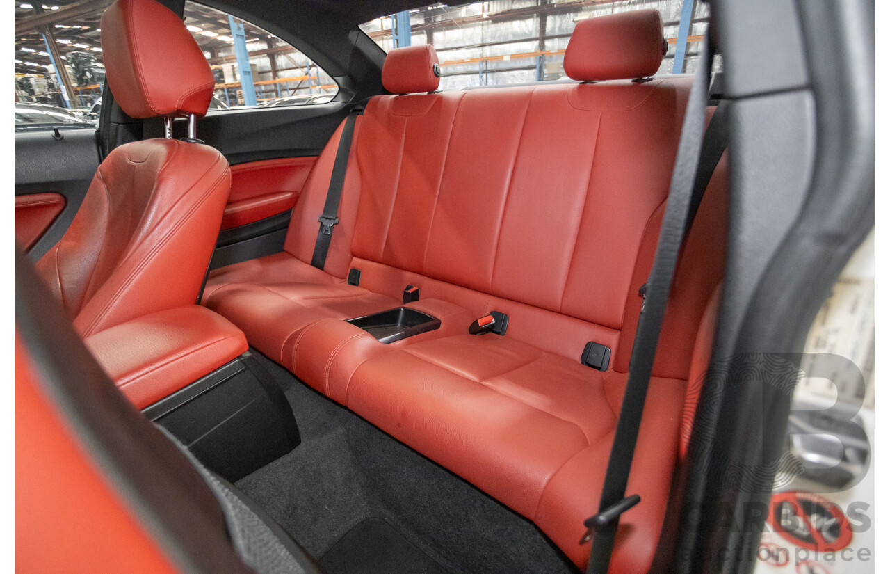 1/2017 BMW M240i F22 MY17 2d Coupe White / Wrapped Lime Green Turbo 3.0L