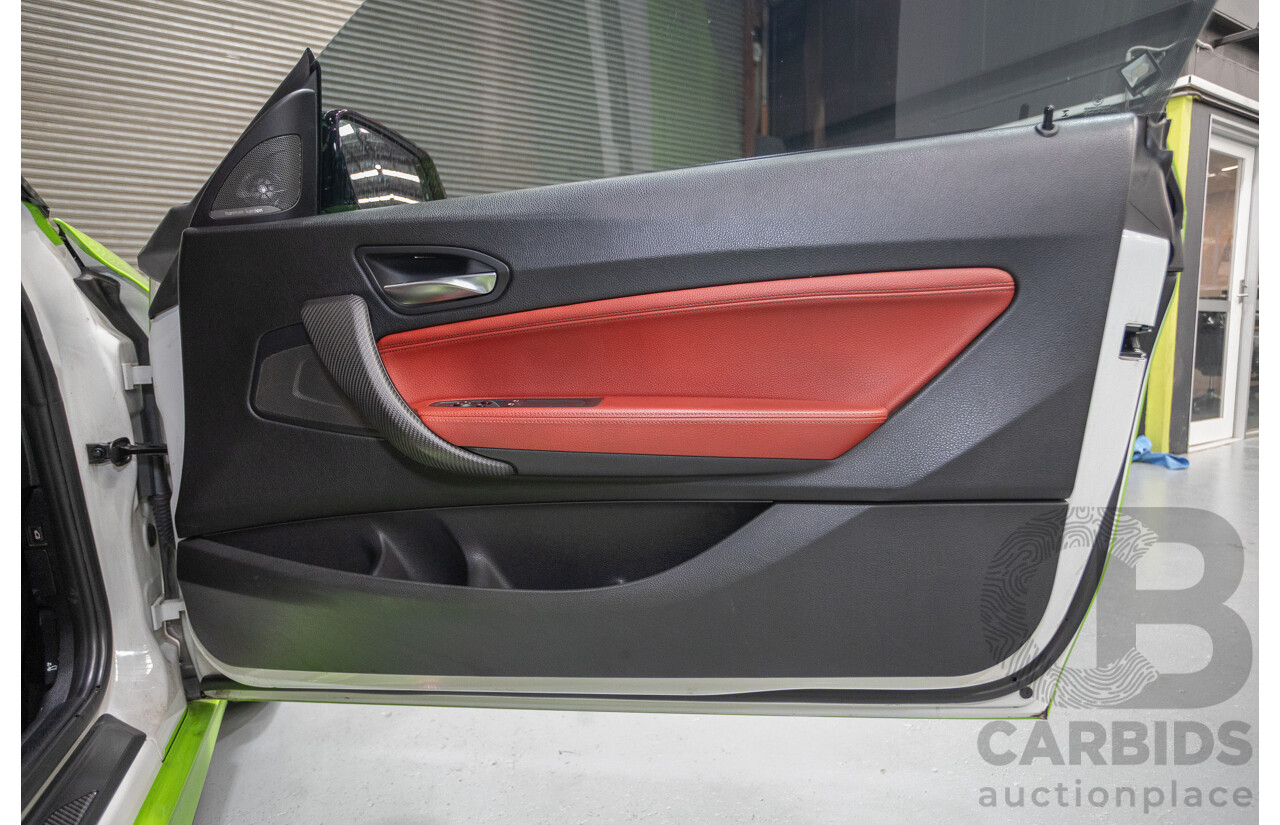 1/2017 BMW M240i F22 MY17 2d Coupe White / Wrapped Lime Green Turbo 3.0L