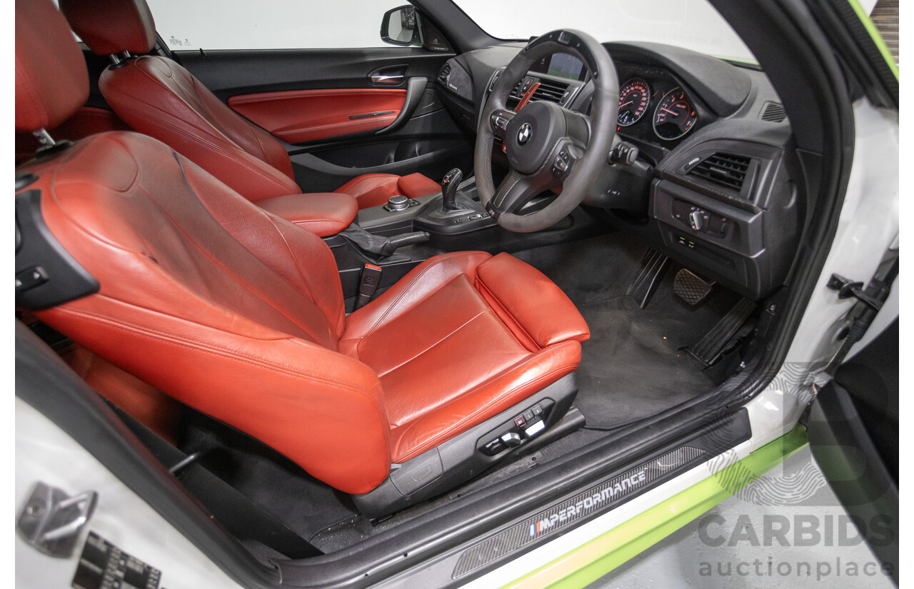 1/2017 BMW M240i F22 MY17 2d Coupe White / Wrapped Lime Green Turbo 3.0L