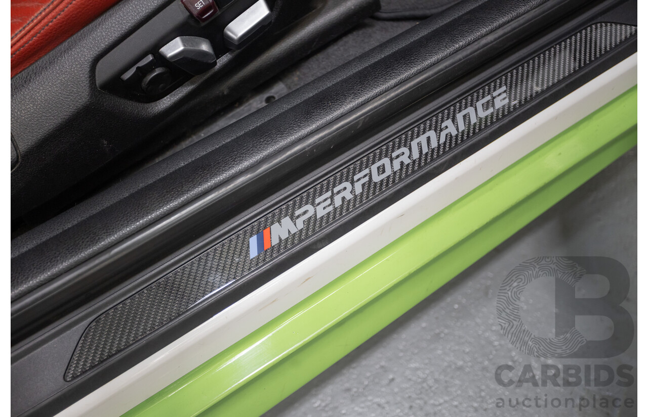 1/2017 BMW M240i F22 MY17 2d Coupe White / Wrapped Lime Green Turbo 3.0L