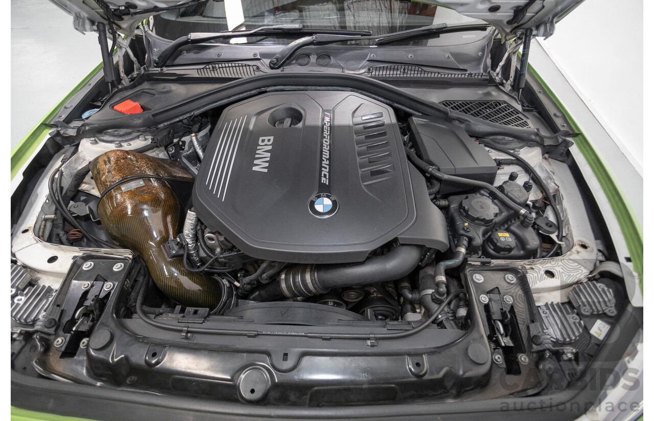 1/2017 BMW M240i F22 MY17 2d Coupe White / Wrapped Lime Green Turbo 3.0L