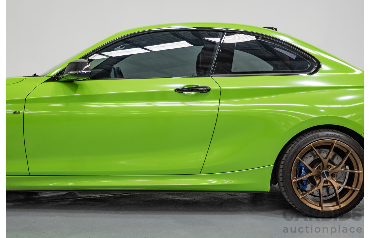 1/2017 BMW M240i F22 MY17 2d Coupe White / Wrapped Lime Green Turbo 3.0L