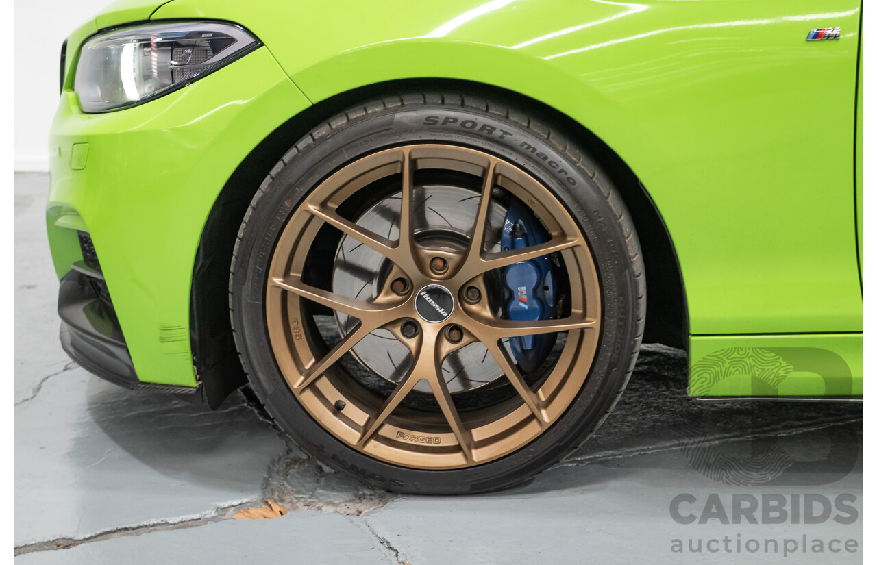 1/2017 BMW M240i F22 MY17 2d Coupe White / Wrapped Lime Green Turbo 3.0L