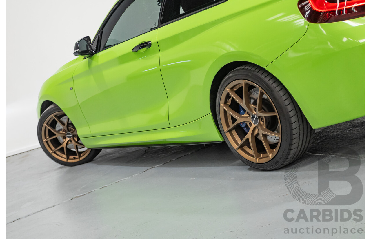 1/2017 BMW M240i F22 MY17 2d Coupe White / Wrapped Lime Green Turbo 3.0L
