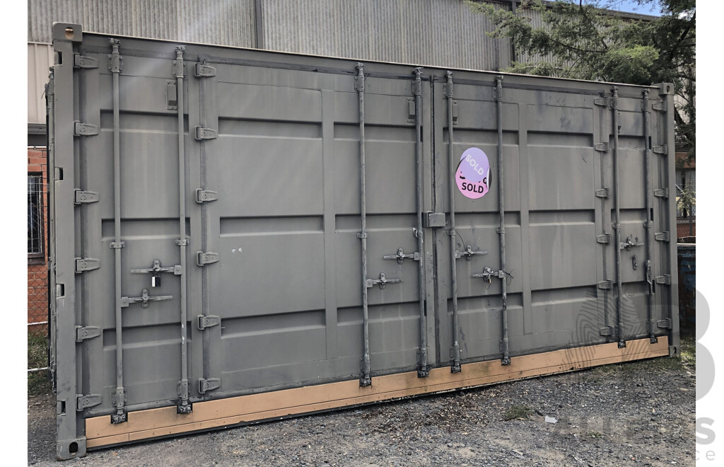 20 Foot Shipping Container Modified with Kitchen/Toilet/Vanity and Display Shower