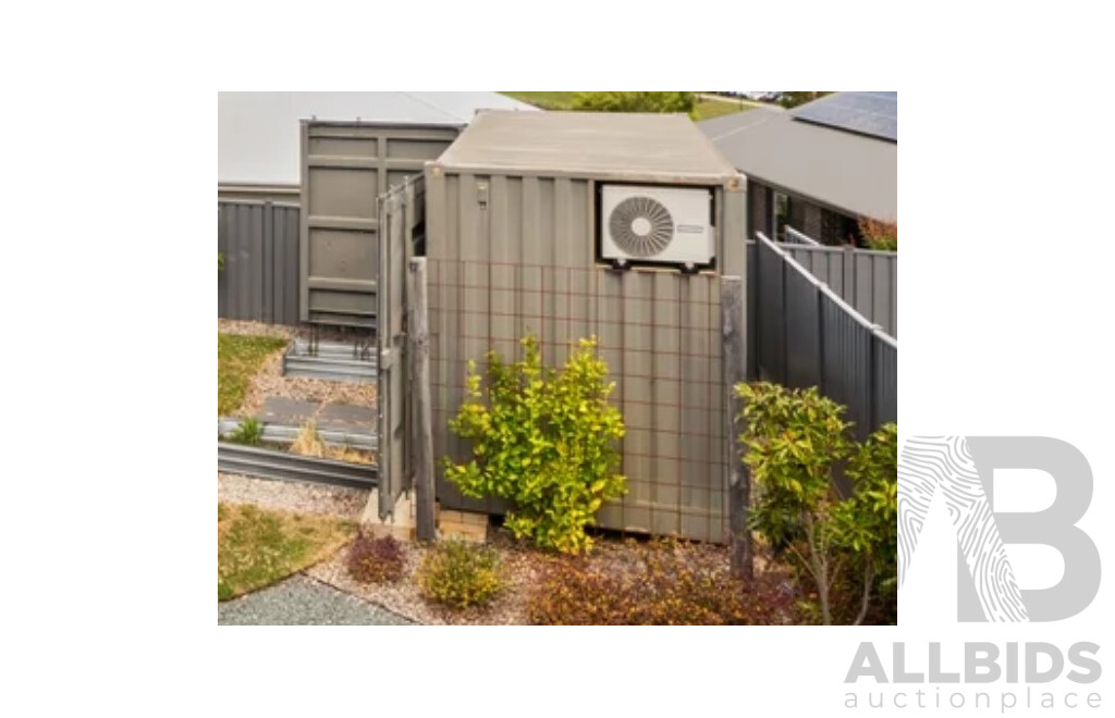 20 Foot Shipping Container Modified with Kitchen/Toilet/Vanity and Display Shower